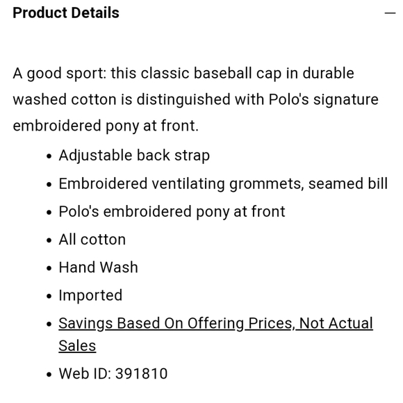 NWT Men's Ralph Lauren Polo Classic Adjustable Hat - Picture 7 of 7